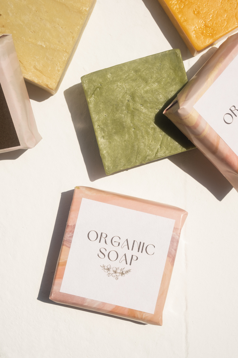 different types of organic soap